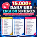 15,000+ Daily Use English Sentences for Fluent Speaking | Complete Guide