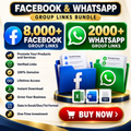 Facebook & WhatsApp Group Links Bundle | Instant Digital Download