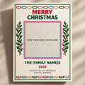 Whimsical Family Christmas Photo Card Template | Editable Canva Holiday Card | 5x7 Digital Download