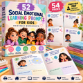 52 Social Emotional Learning Prompts for Kids | Printable SEL Worksheets PDF