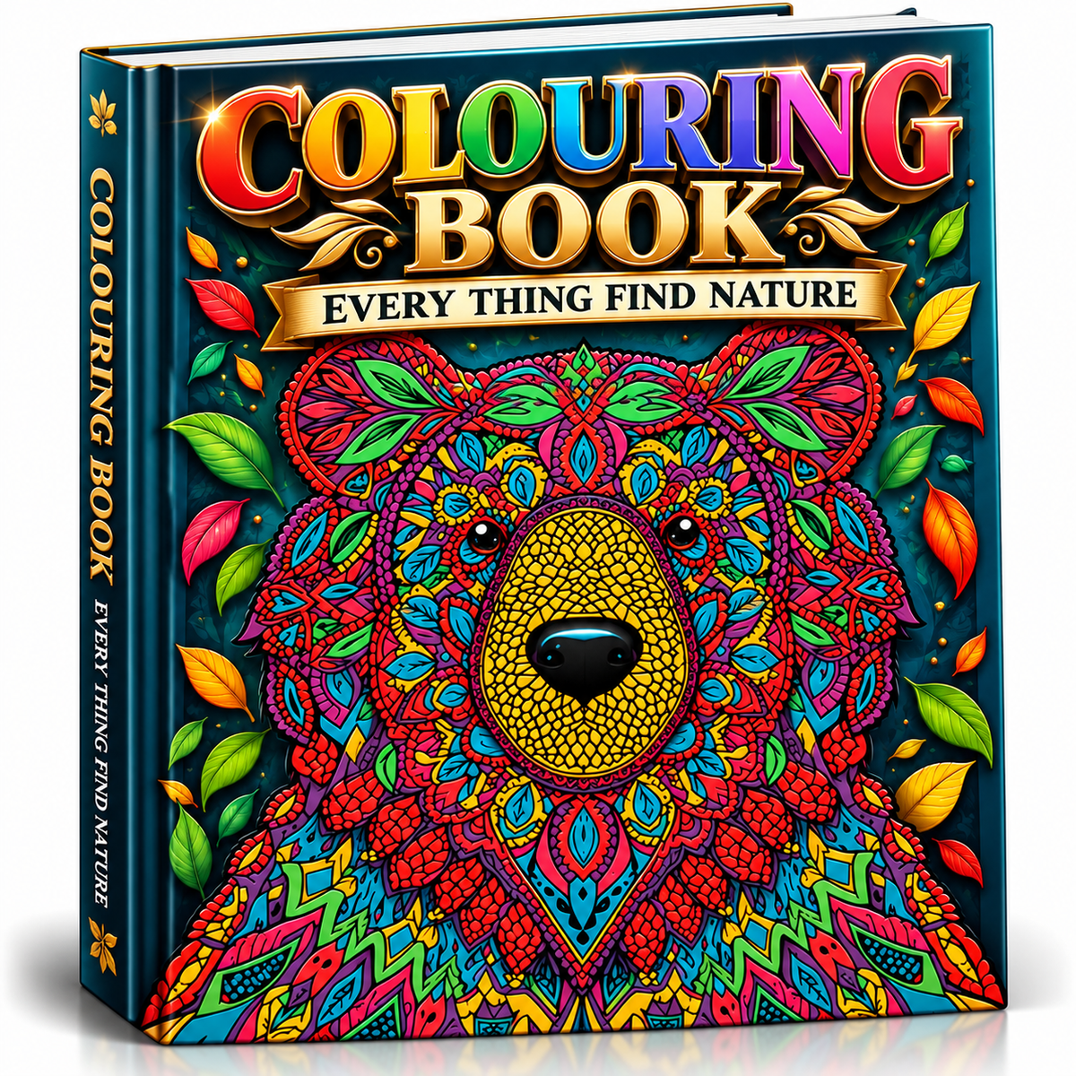 Everything in Nature Coloring Book | Flowers, Animals, Plants & Scenery Coloring Pages